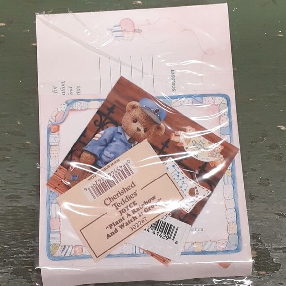 Cherished Teddies 1997 Joyce Plant A Rainbow And Watch It Grow SPRING w/ Box I8 - Picture 10 of 11